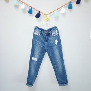 Justice lace jeans